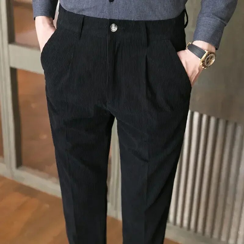 Drune | Slim Cordhosen für Herren - Moderne Passform