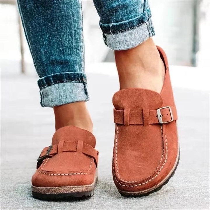 Drune | Schuhe Flache Open Back Wildleder Sommer Schuhe für Frauen