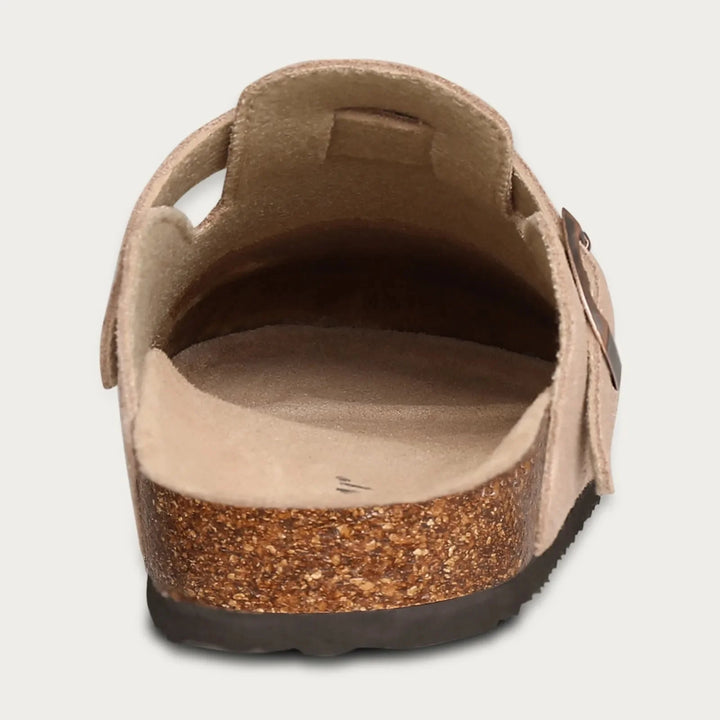 Drune | aus Wildleder Slip On Kork Sohle Pantoletten Herrenschuhe