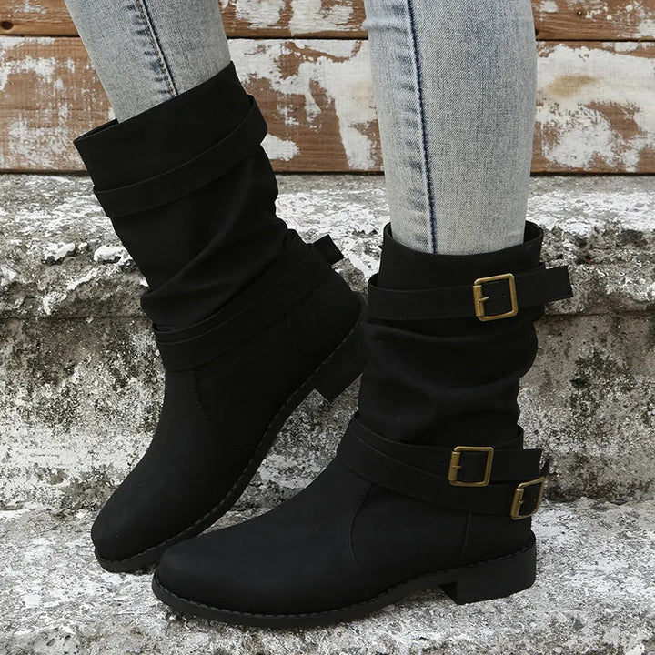 Drune | Slouch Mid-Calf-Boots für Damen – Mühelos schick & bequem