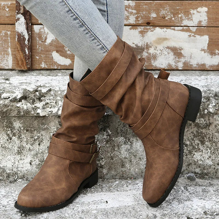 Drune | Slouch Mid-Calf-Boots für Damen – Mühelos schick & bequem