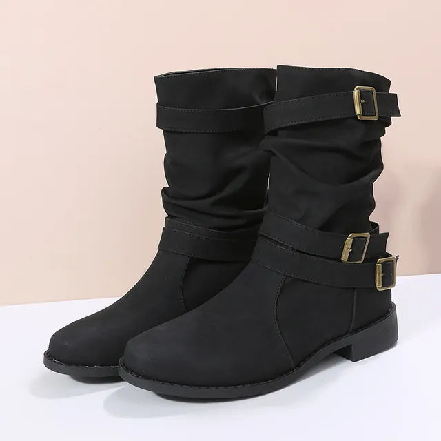 Drune | Slouch Mid-Calf-Boots für Damen – Mühelos schick & bequem