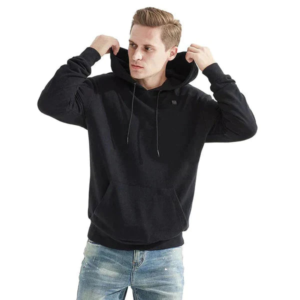 Drune | Beheizter Unisex-Kapuzenpullover in Schwarz