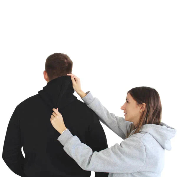 Drune | Beheizter Unisex-Kapuzenpullover in Schwarz