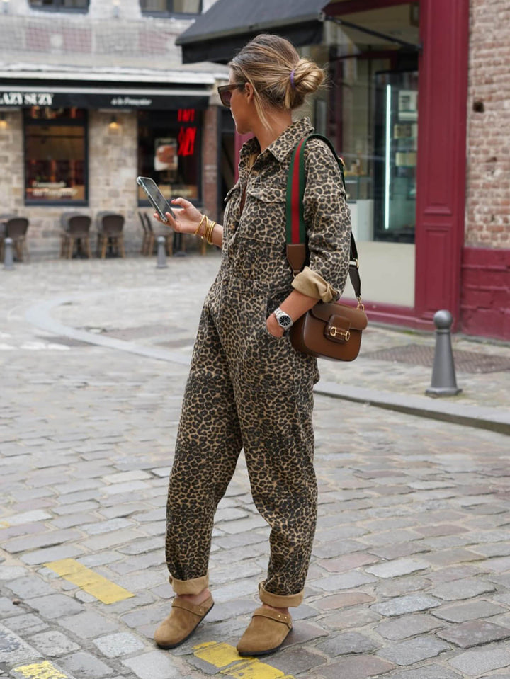 Drune | Druck Langarm Jumpsuit