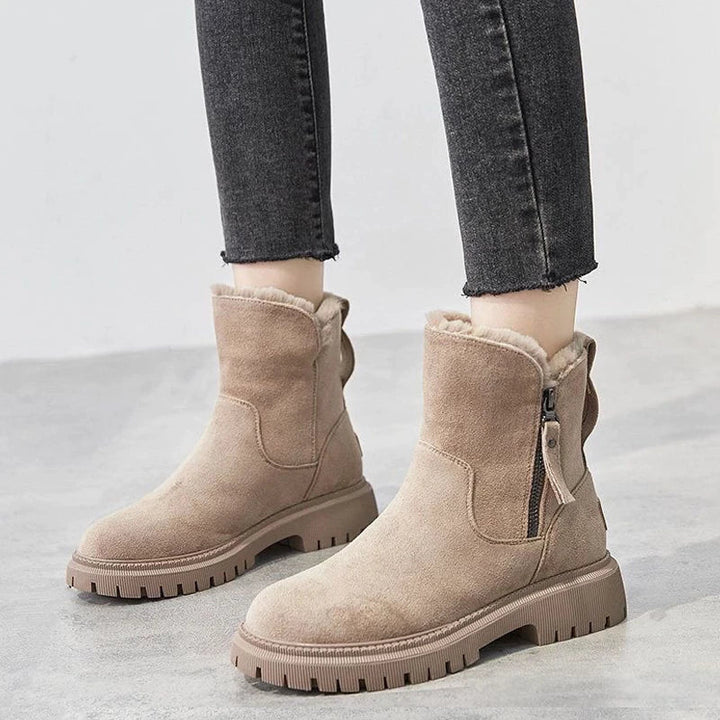 Drune | Warme Samtstiefel für Frauen