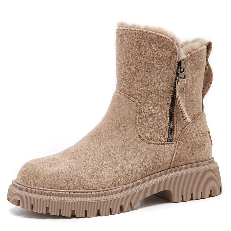 Drune | Warme Samtstiefel für Frauen