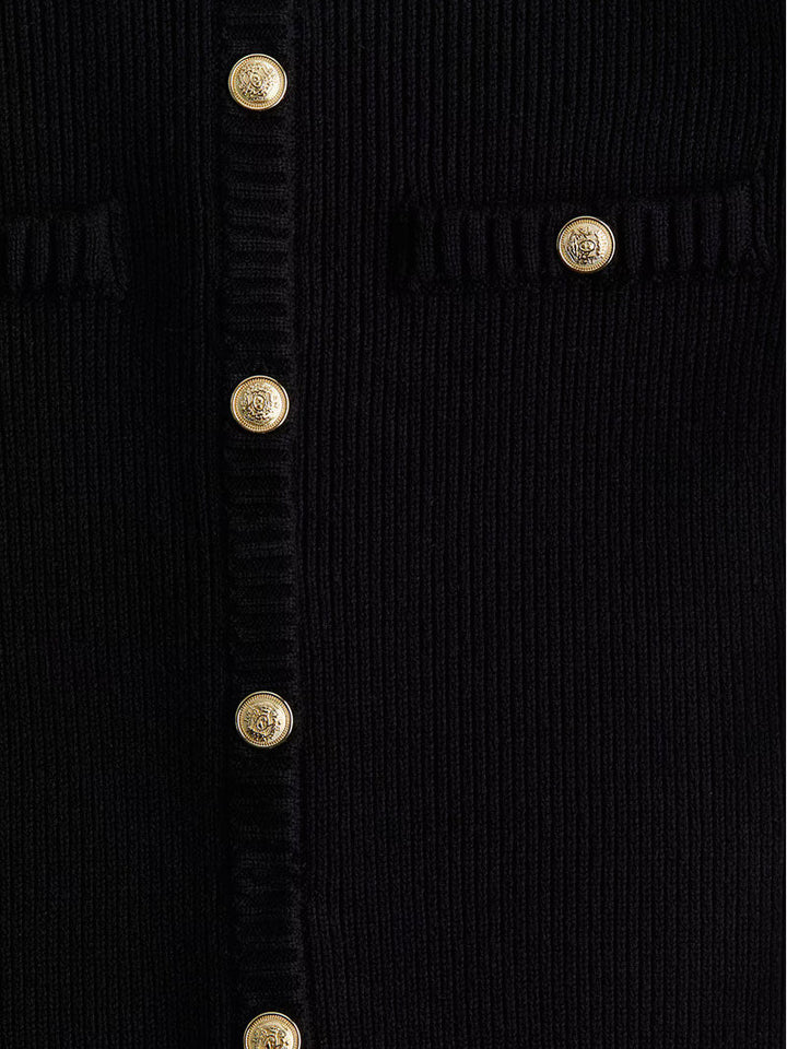 Drune | Rippstrickkleid Mit Knöpfen Und Brusttaschen