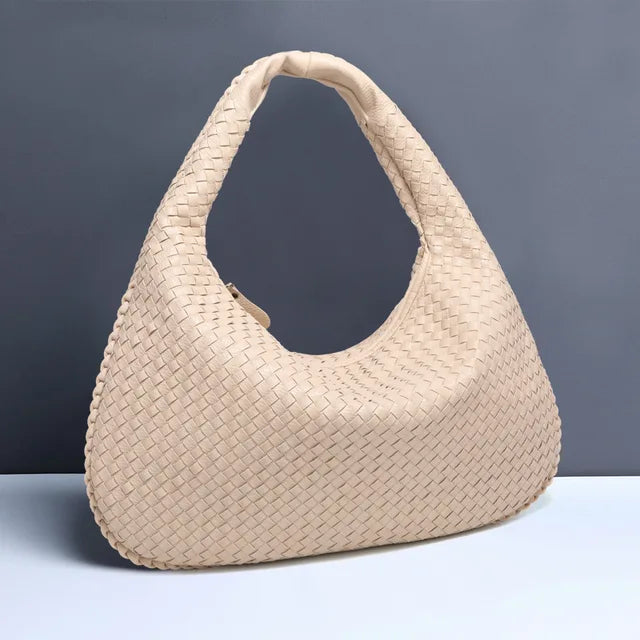 DruneVintage Umhängetasche Damen Geflochtene Handtasche mit Reißverschluss Im Sale