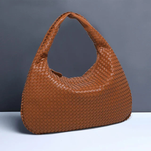 Drune - Vintage Umhängetasche damen | Geflochtene Handtasche mit Reißverschluss im Sale