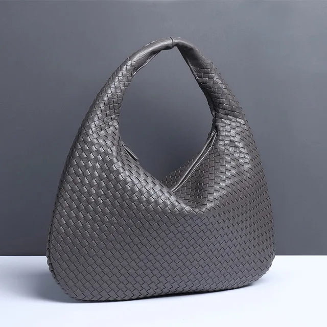 DruneVintage Umhängetasche Damen Geflochtene Handtasche mit Reißverschluss Im Sale