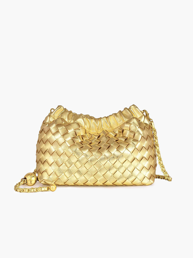 Drune | Luxuriöse Damen Tasche Mit Goldener Kette