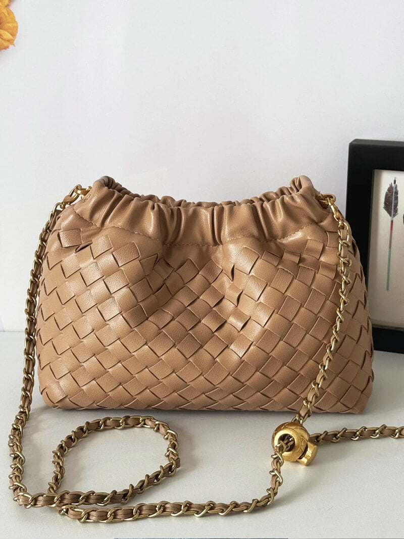 Drune | Luxuriöse Damen Tasche Mit Goldener Kette