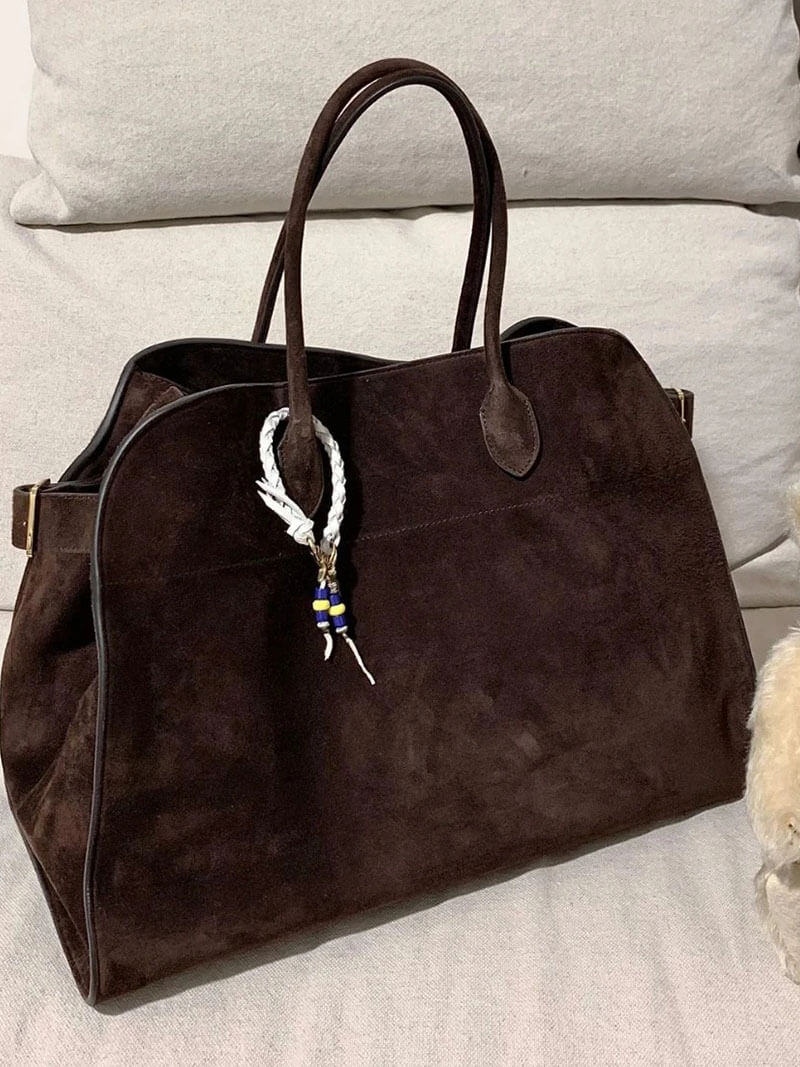 Drune | Vintage-Tasche Aus Veganem Leder Mit Großem Fassungsvermögen