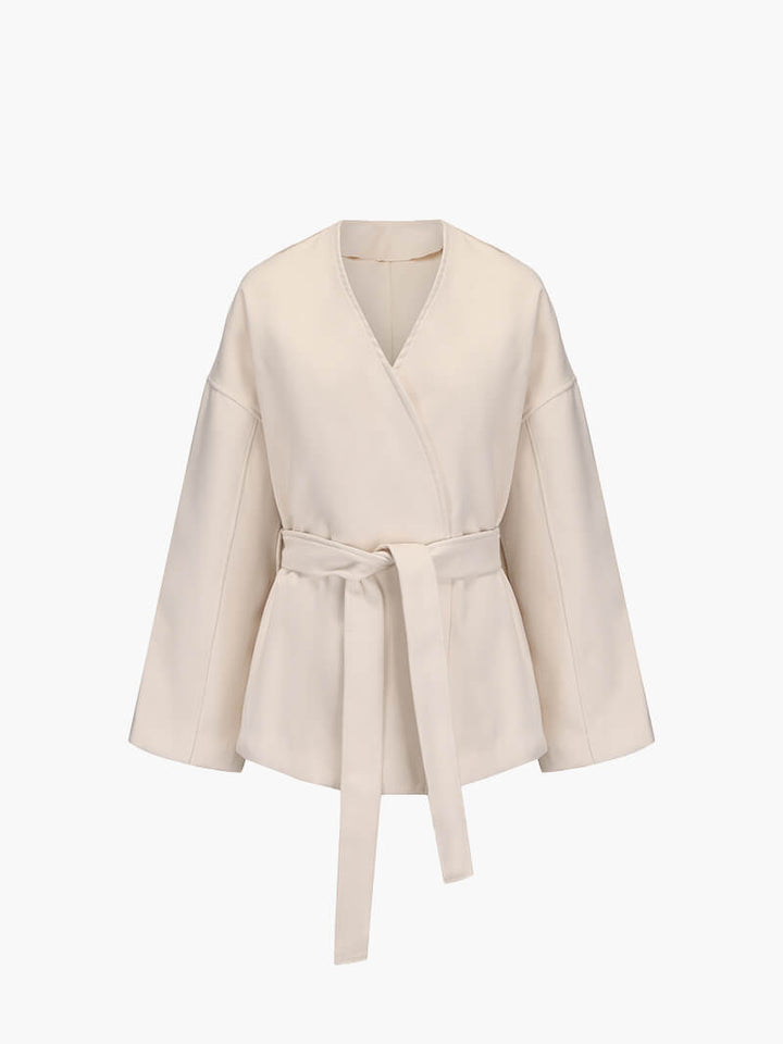 Drune | Kimono Jacke Eleganter Cardigan mit Bindegürtel