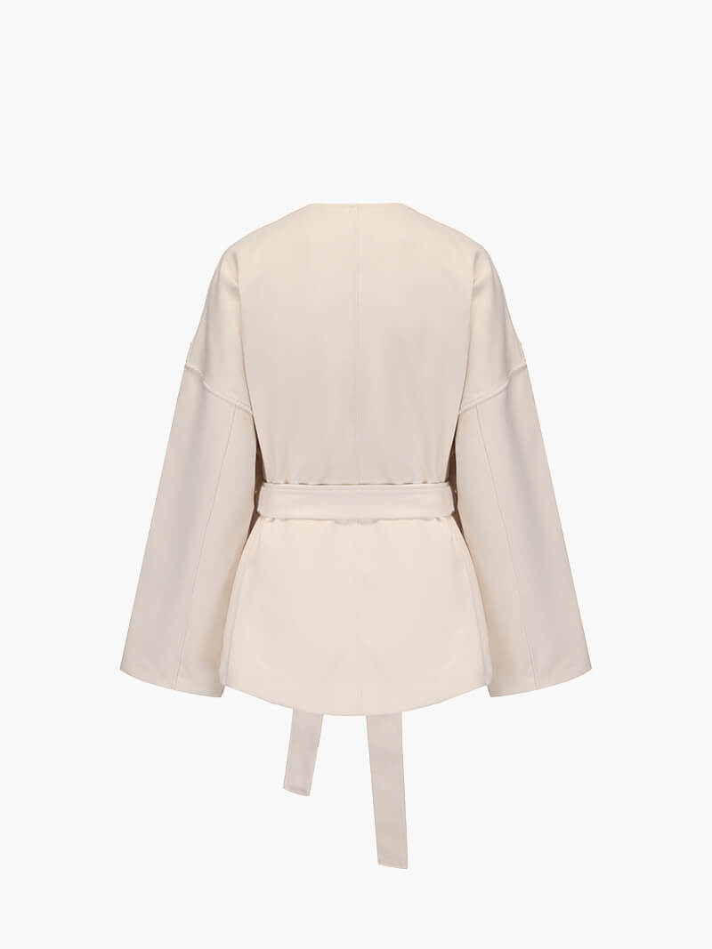 Drune | Kimono Jacke Eleganter Cardigan mit Bindegürtel