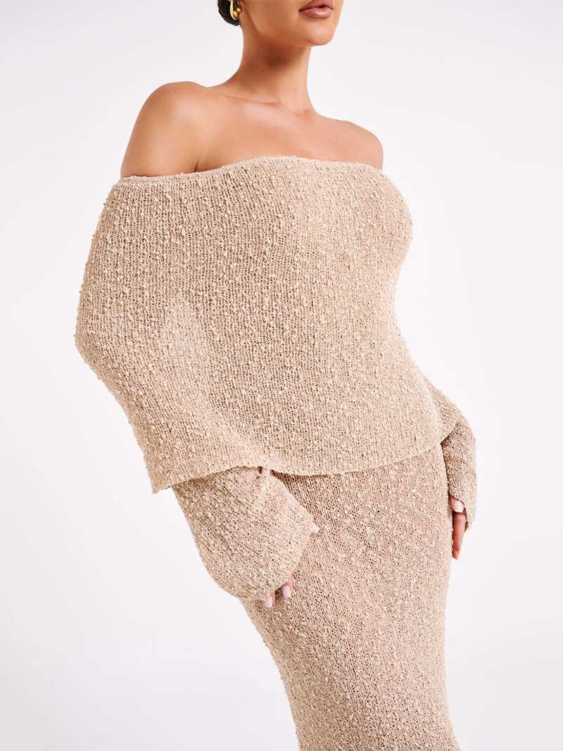 Drune | Off-shoulder Maxi-Kleid für Damen