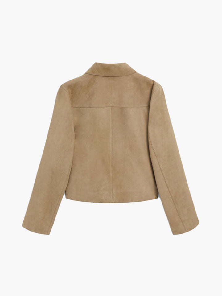 Drune | Wildlederjacke Klassische Kurzjacke mit Taschen