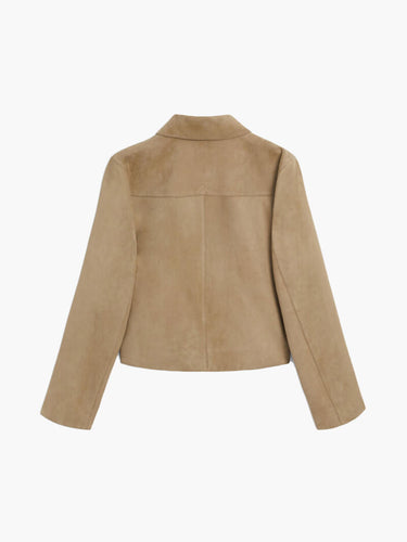 Drune | Wildlederjacke Klassische Kurzjacke mit Taschen