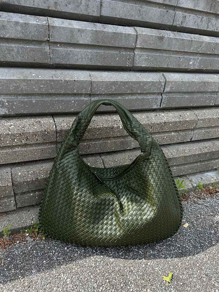 Drune | Große Geflochtene Hobo Tasche