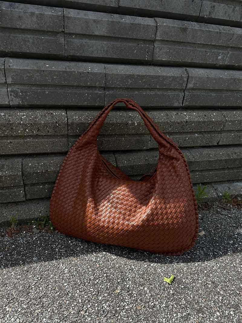 Drune | Große Geflochtene Hobo Tasche