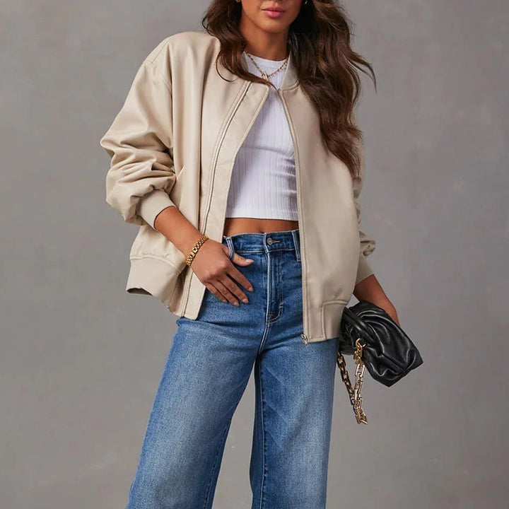 Drune | Übergrößenschnitt Fliegerjacke für Damen
