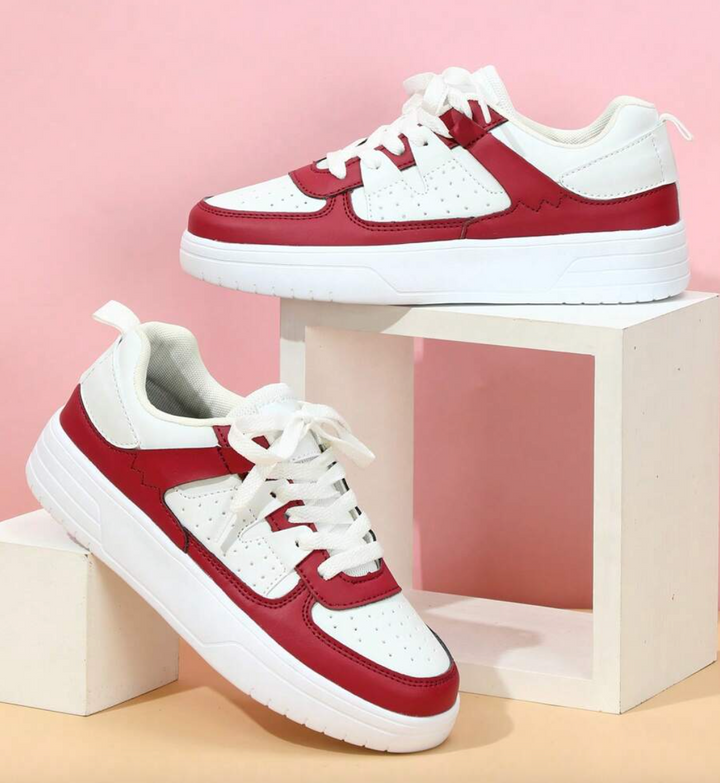 Drune | Pastellfarbene Colorblock-Sneaker mit Chunky-Sohle für Frauen
