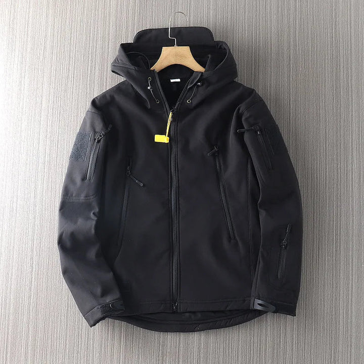 Drune | Herren Softshelljacke - Wasserabweisend mit Kapuze
