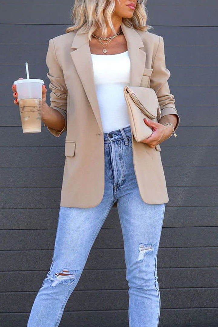 Drune | mittellanger Blazer mit Revers