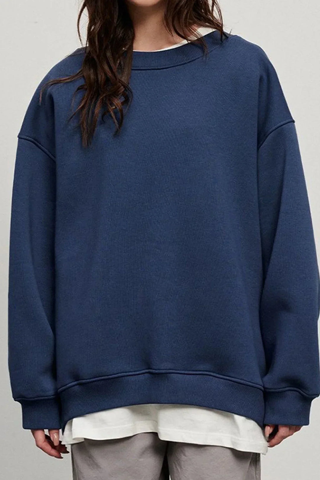 Drune | Oversize-Sweatshirt mit Rundhalsausschnitt
