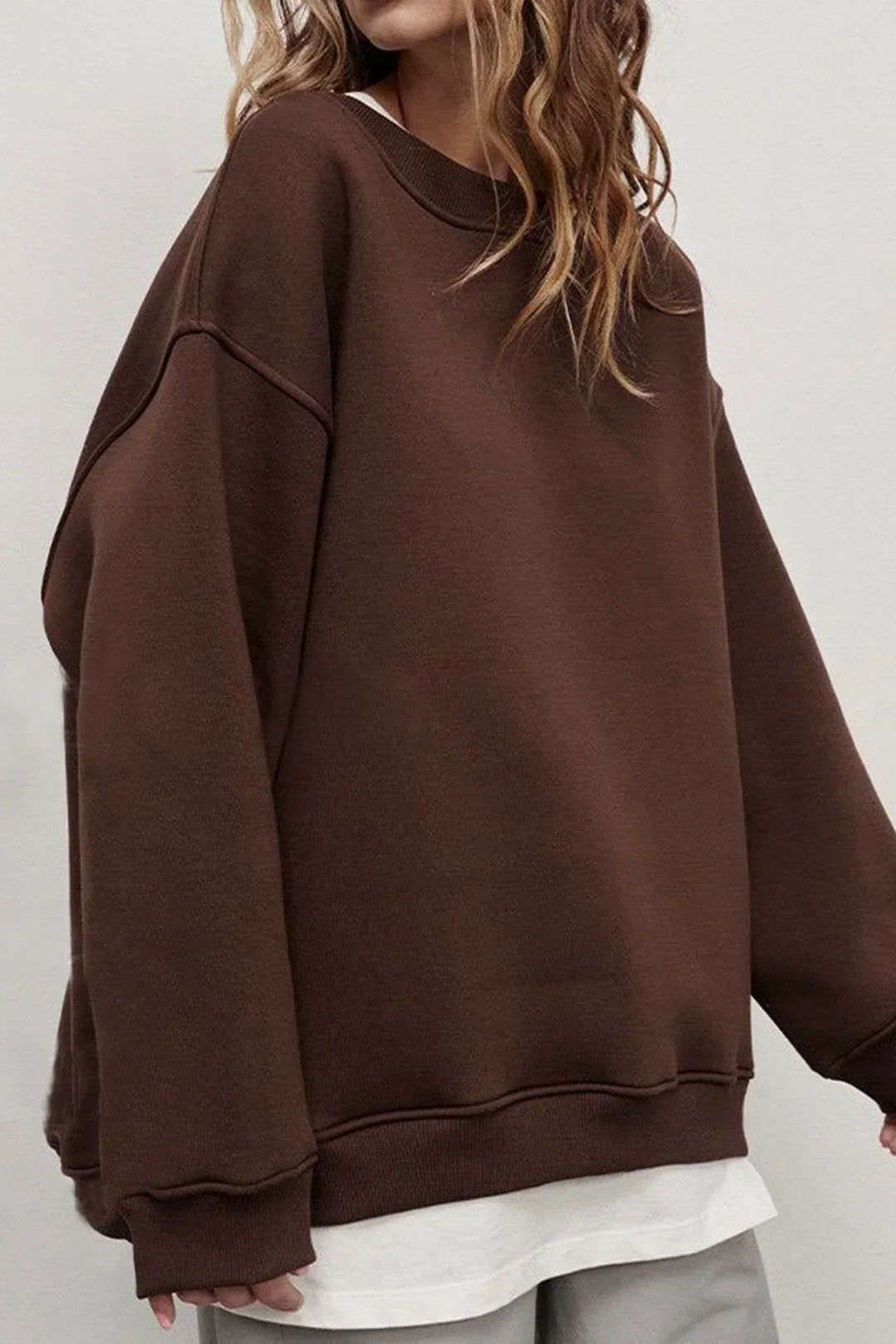 Drune | Oversize-Sweatshirt mit Rundhalsausschnitt