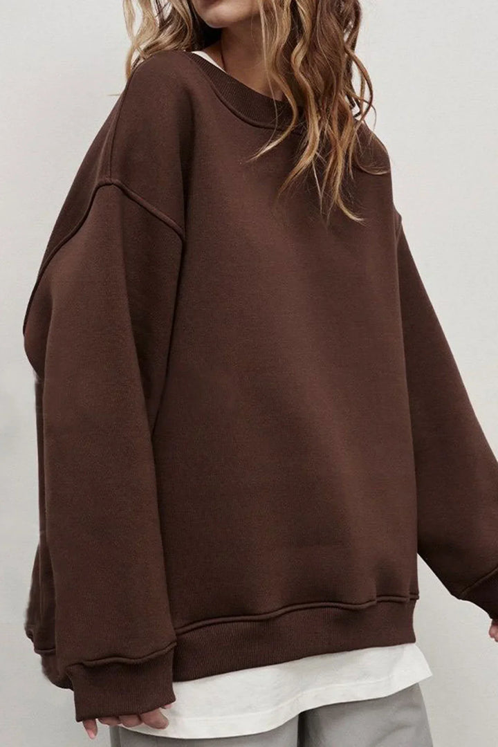 Drune | Oversize-Sweatshirt mit Rundhalsausschnitt
