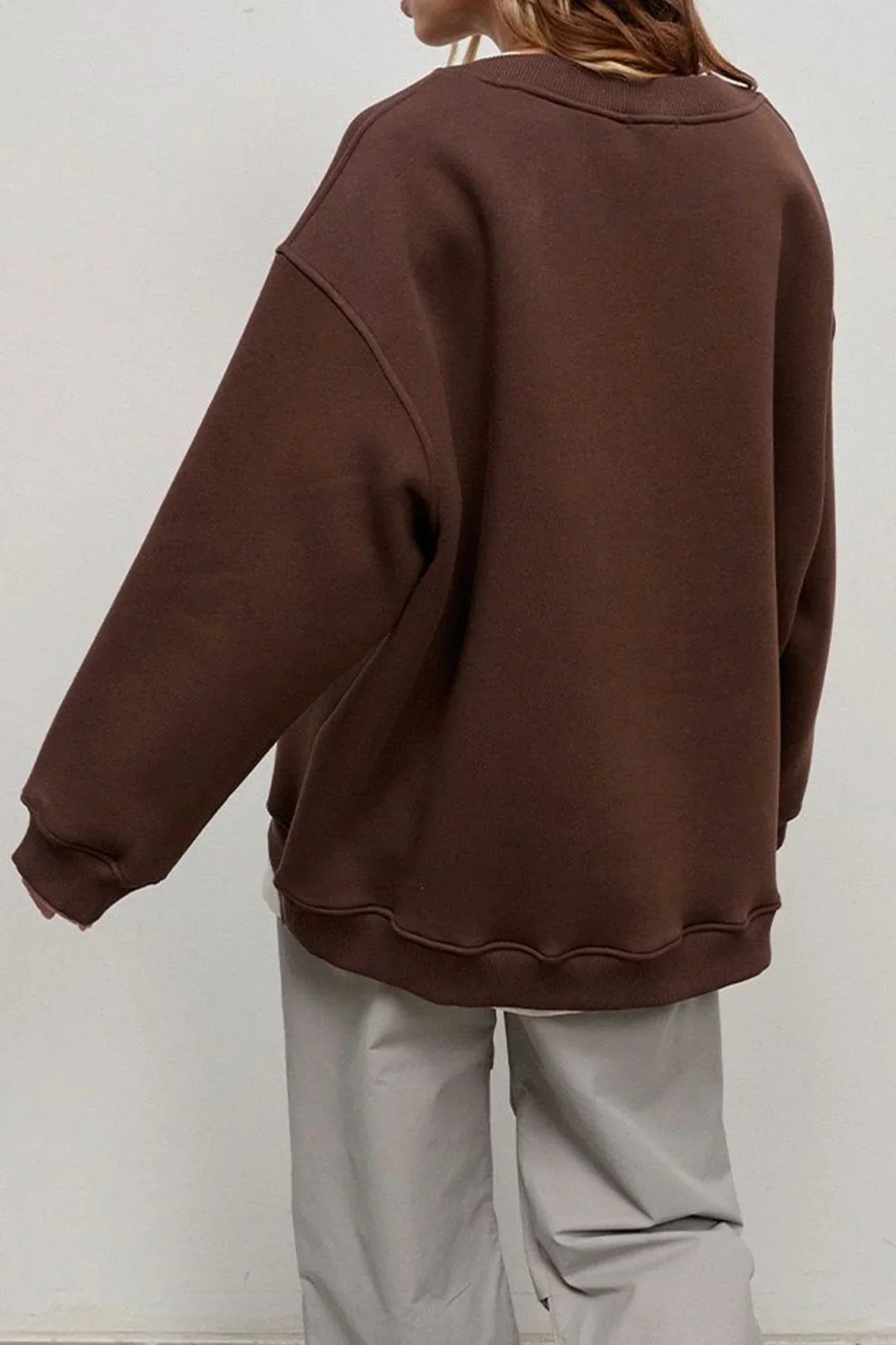 Drune | Oversize-Sweatshirt mit Rundhalsausschnitt