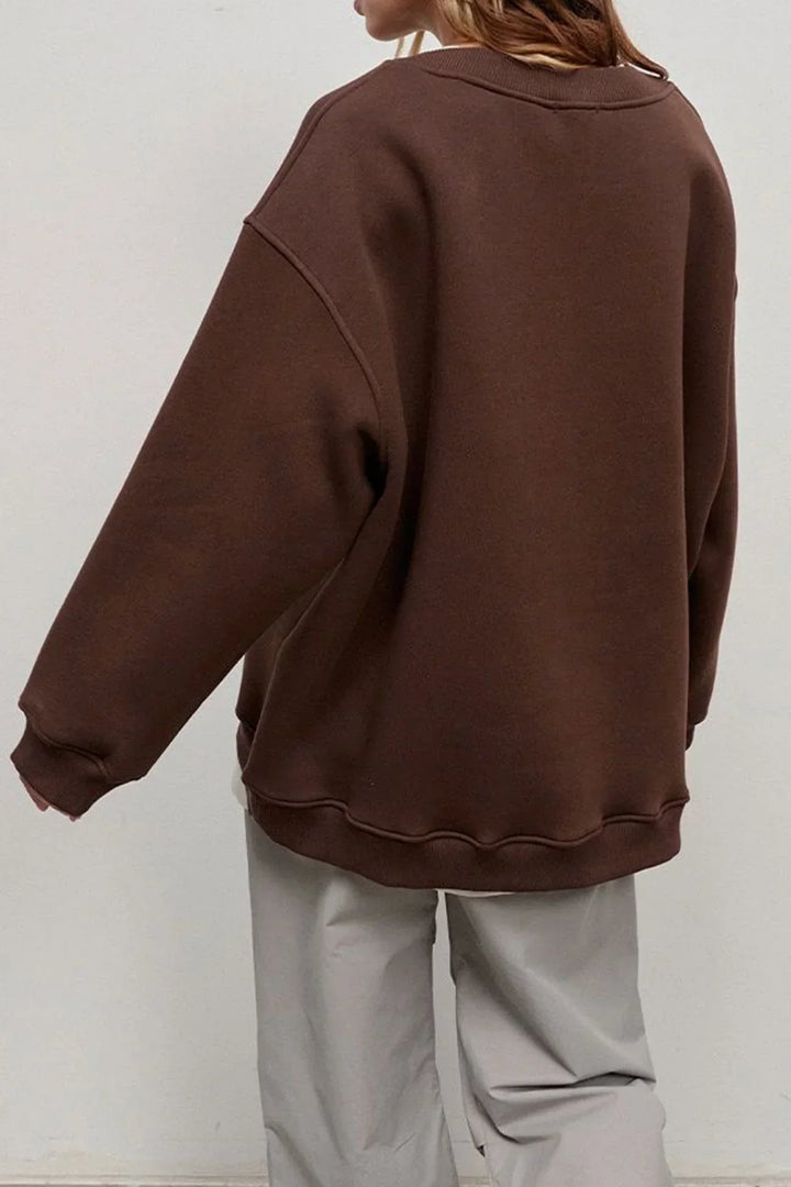 Drune | Oversize-Sweatshirt mit Rundhalsausschnitt