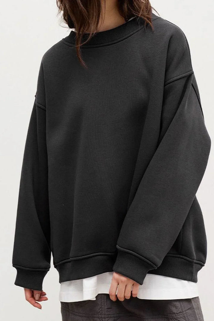 Drune | Oversize-Sweatshirt mit Rundhalsausschnitt