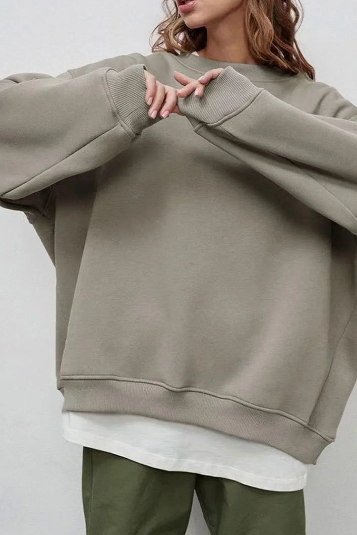 Drune | Oversize-Sweatshirt mit Rundhalsausschnitt