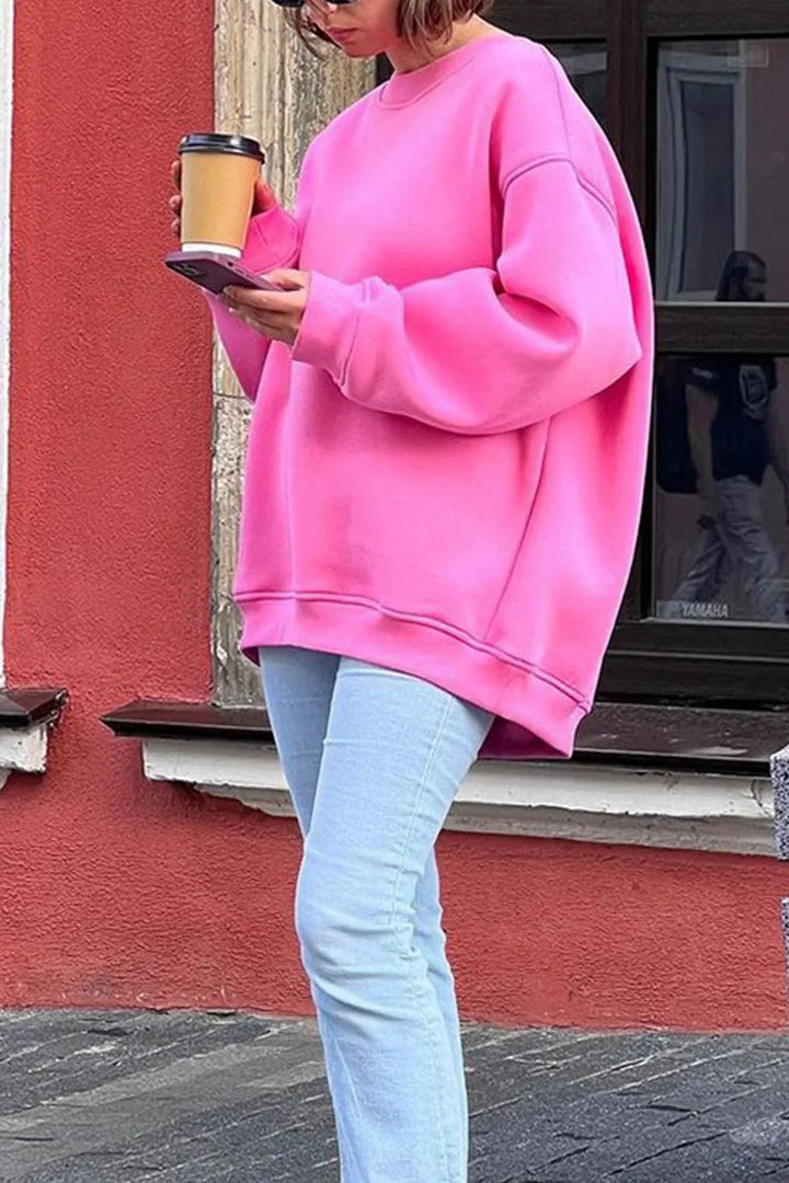 Drune | Oversize-Sweatshirt mit Rundhalsausschnitt