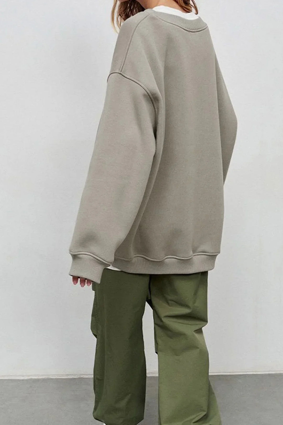 Drune | Oversize-Sweatshirt mit Rundhalsausschnitt
