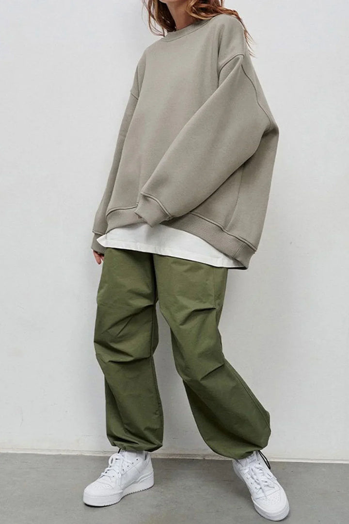 Drune | Oversize-Sweatshirt mit Rundhalsausschnitt