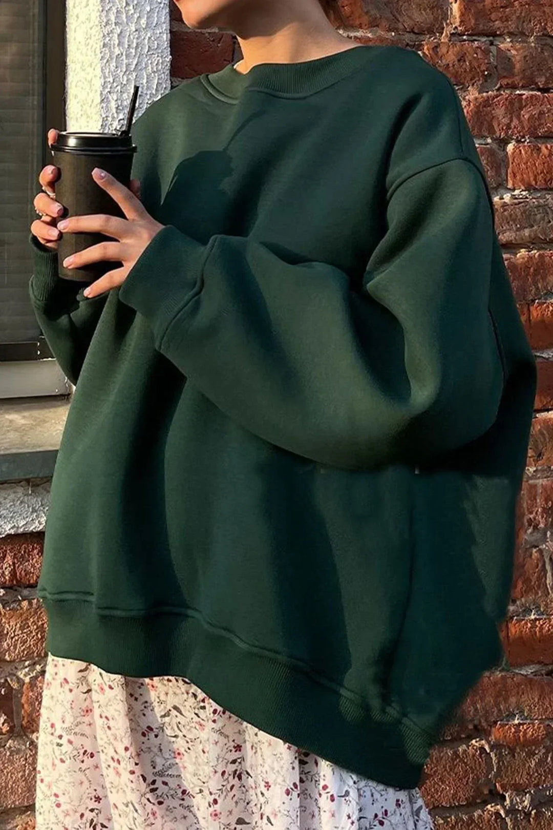 Drune | Oversize-Sweatshirt mit Rundhalsausschnitt