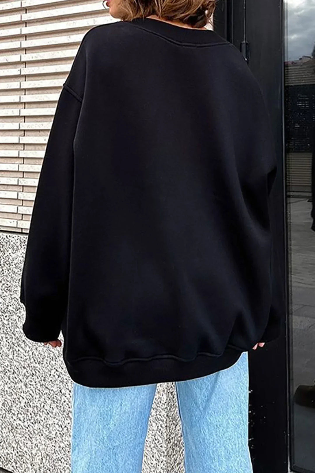 Drune | Oversize-Sweatshirt mit Rundhalsausschnitt