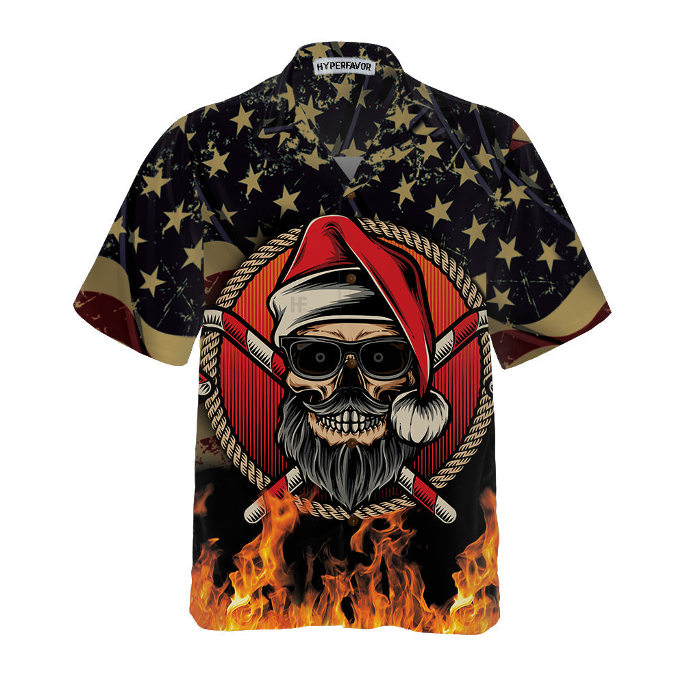 Drune | Sons Of Santa Claus Nordpol Kapitel Weihnachts Hawaiian Shirt, Motorradliebhaber Geschenk zu Weihnachten