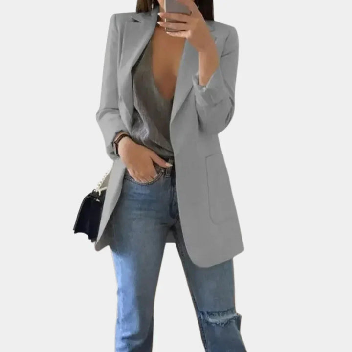 Drune | Langer Slim Fit Blazer Damen