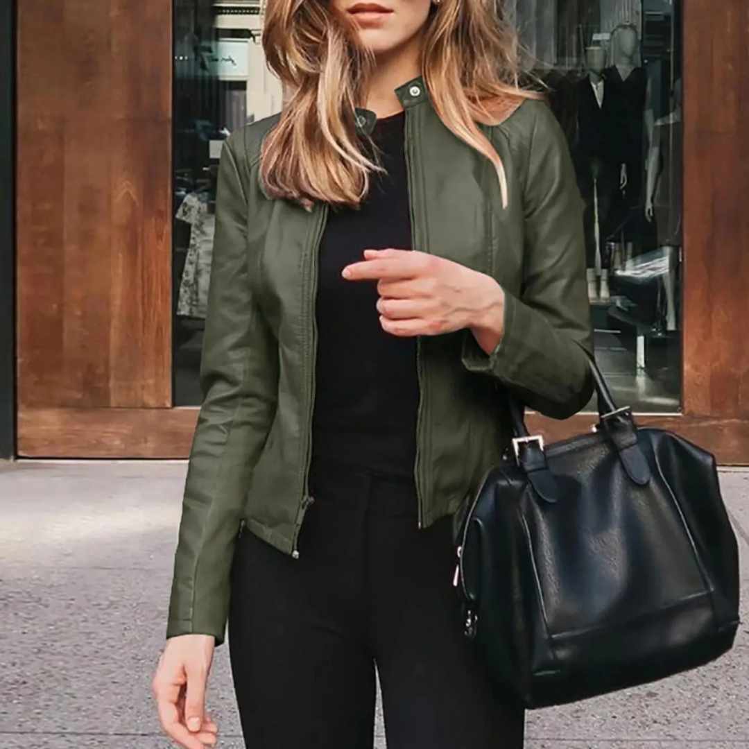 Drune | Bikerjacke für Damen Kurz