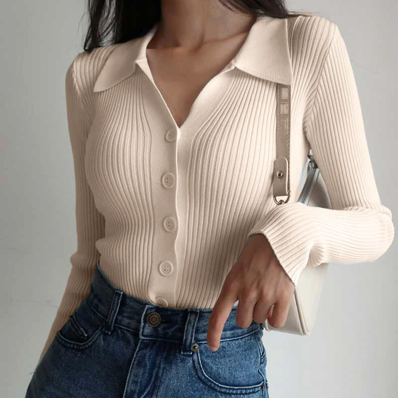 Drune | Ausschnitt Damen Slim-Fit Top