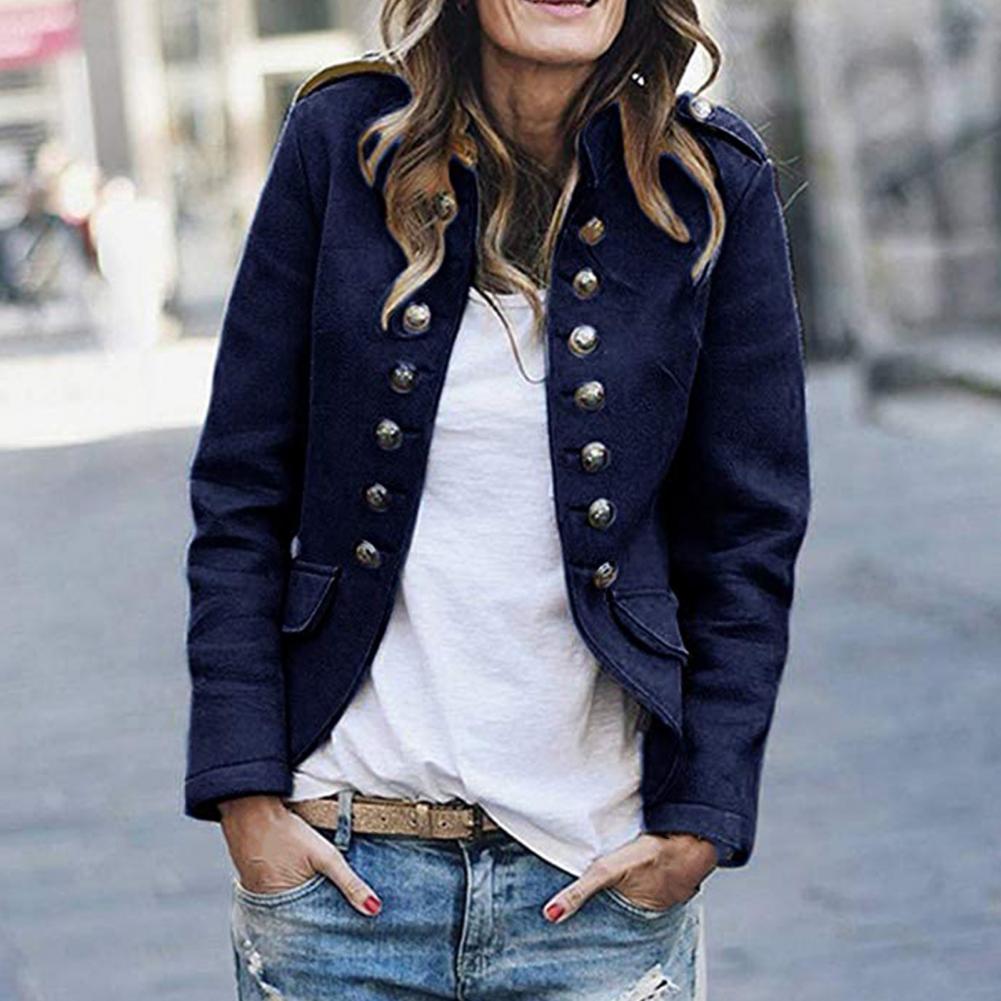 Drune | Military-Style Jacke - Doppelt mit Stehkragen