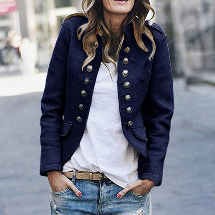 Drune | Military-Style Jacke - Doppelt mit Stehkragen