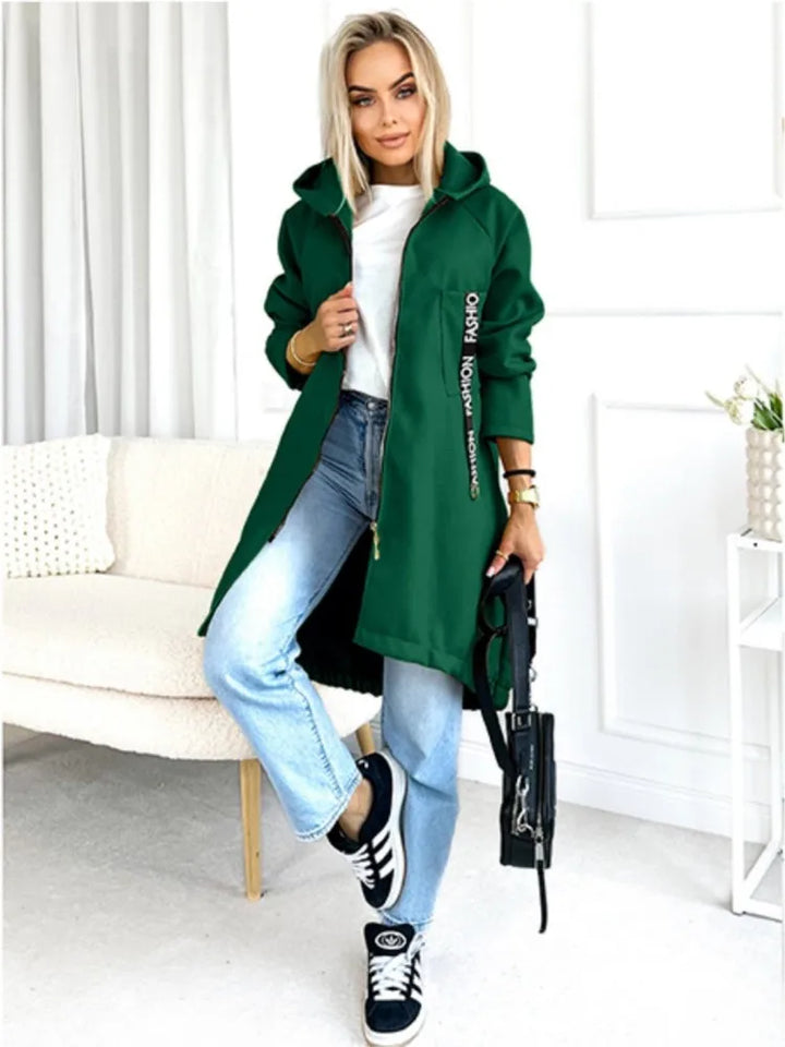 Drune | Fleece Hoodie Jacke - Damen Winterjacke