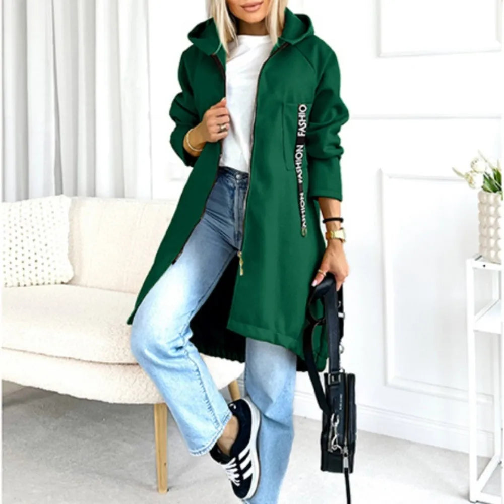 Drune | Fleece Hoodie Jacke - Damen Winterjacke
