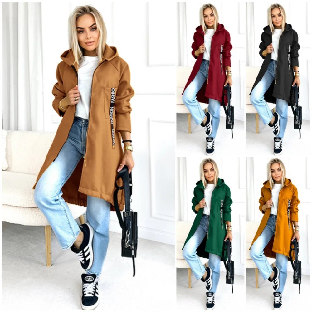 Drune | Fleece Hoodie Jacke - Damen Winterjacke